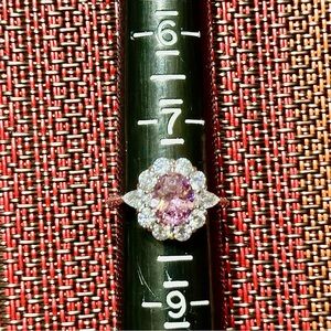 Fragrant Jewels Pink Floral Ring